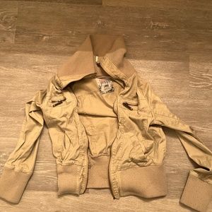 Black poppy bomber jacket